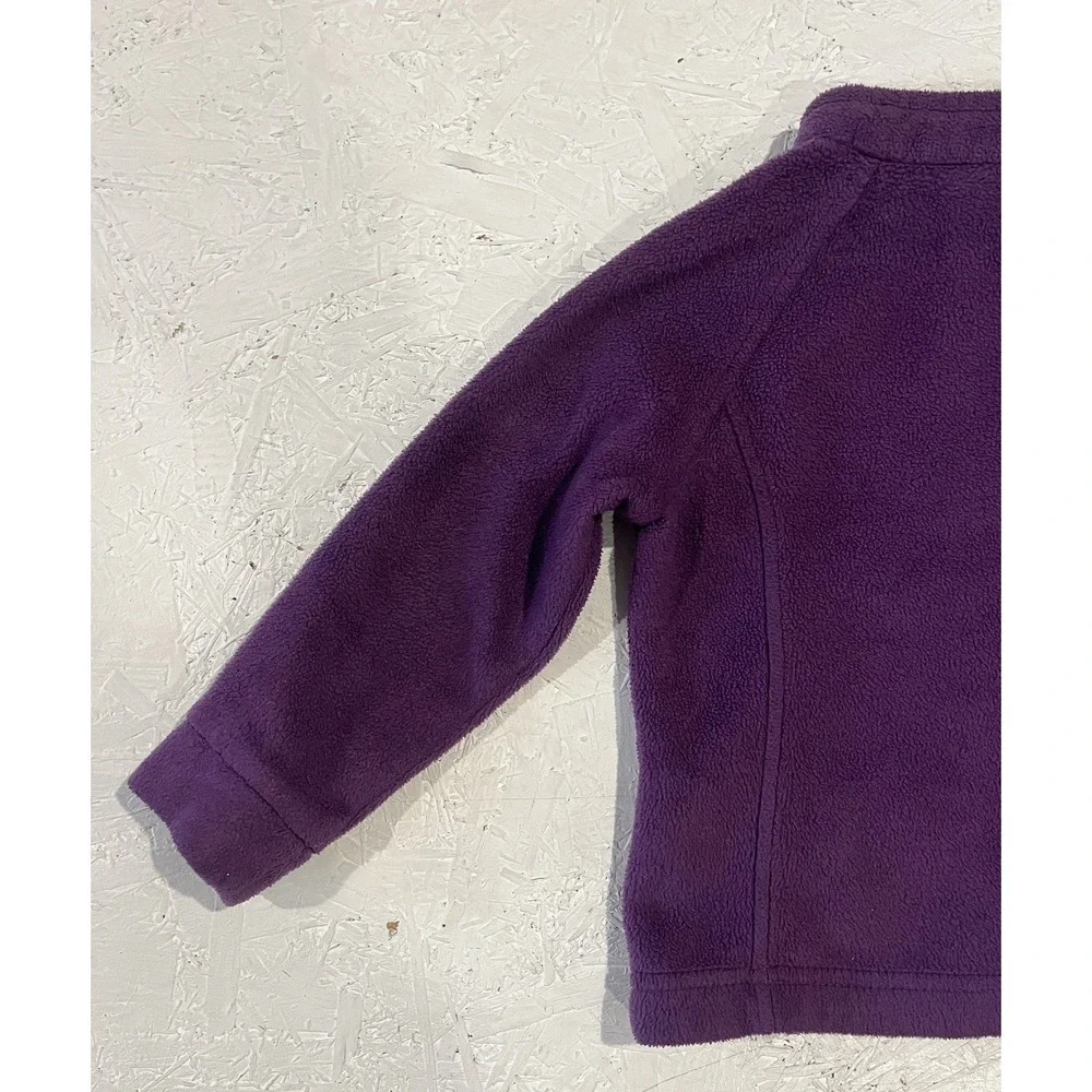 Columbia Girls' Purple Fleece‎ Jacket Size 3T Full Zip Youth Comfort